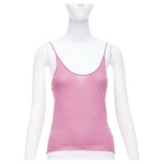 CHLOE Vintage raspberry pink spaghetti strap tank top camisole