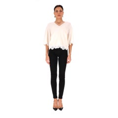 Chloe Virgin Wool Lace-Embellished Top/Jumper