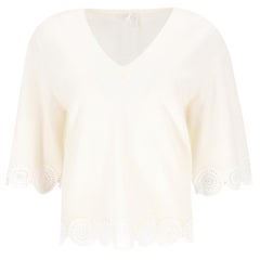 Top/maglione in pizzo di lana vergine di Chloe