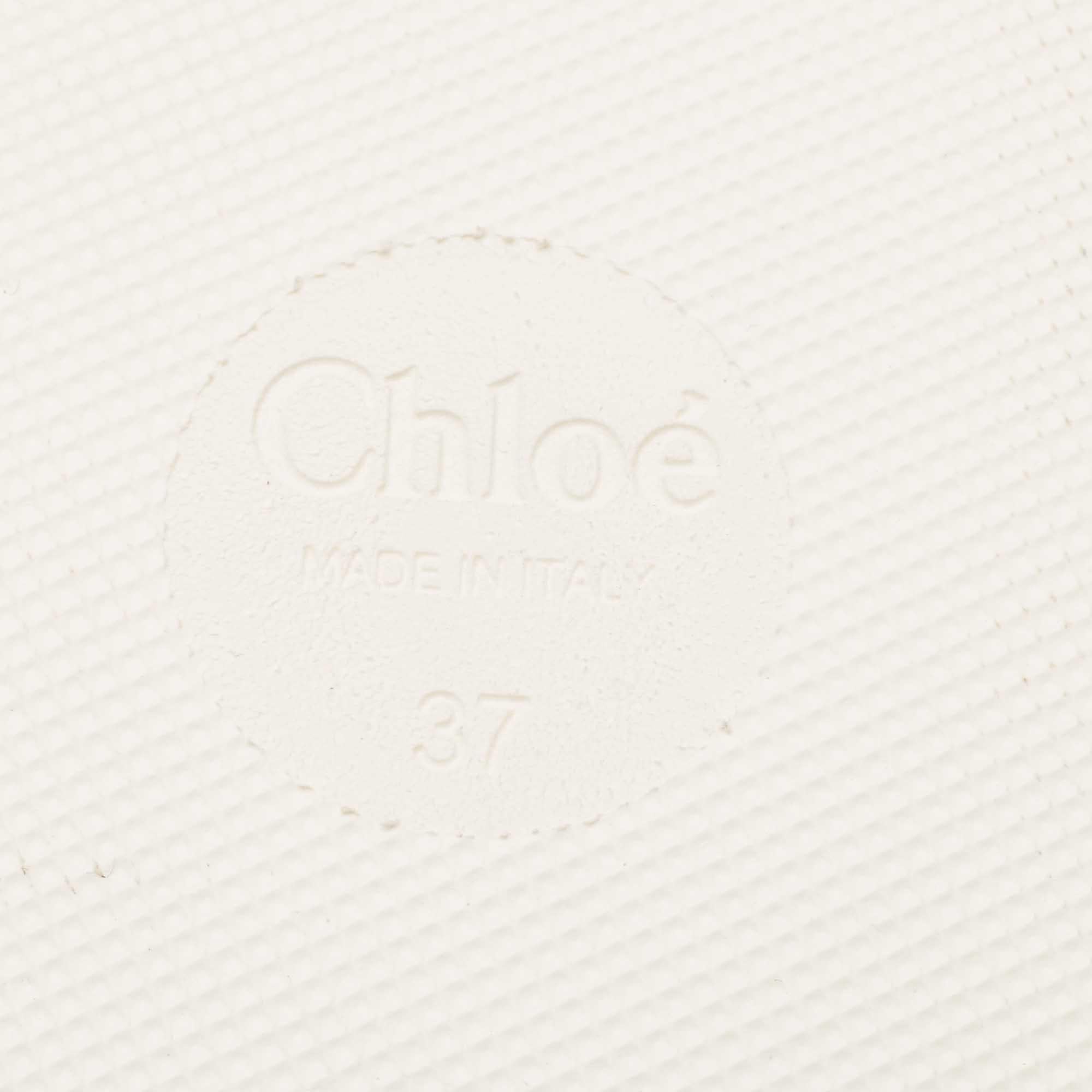 Chloe Sandalias de tiras Lou de tejido trenzado blanco/negro talla 37 3