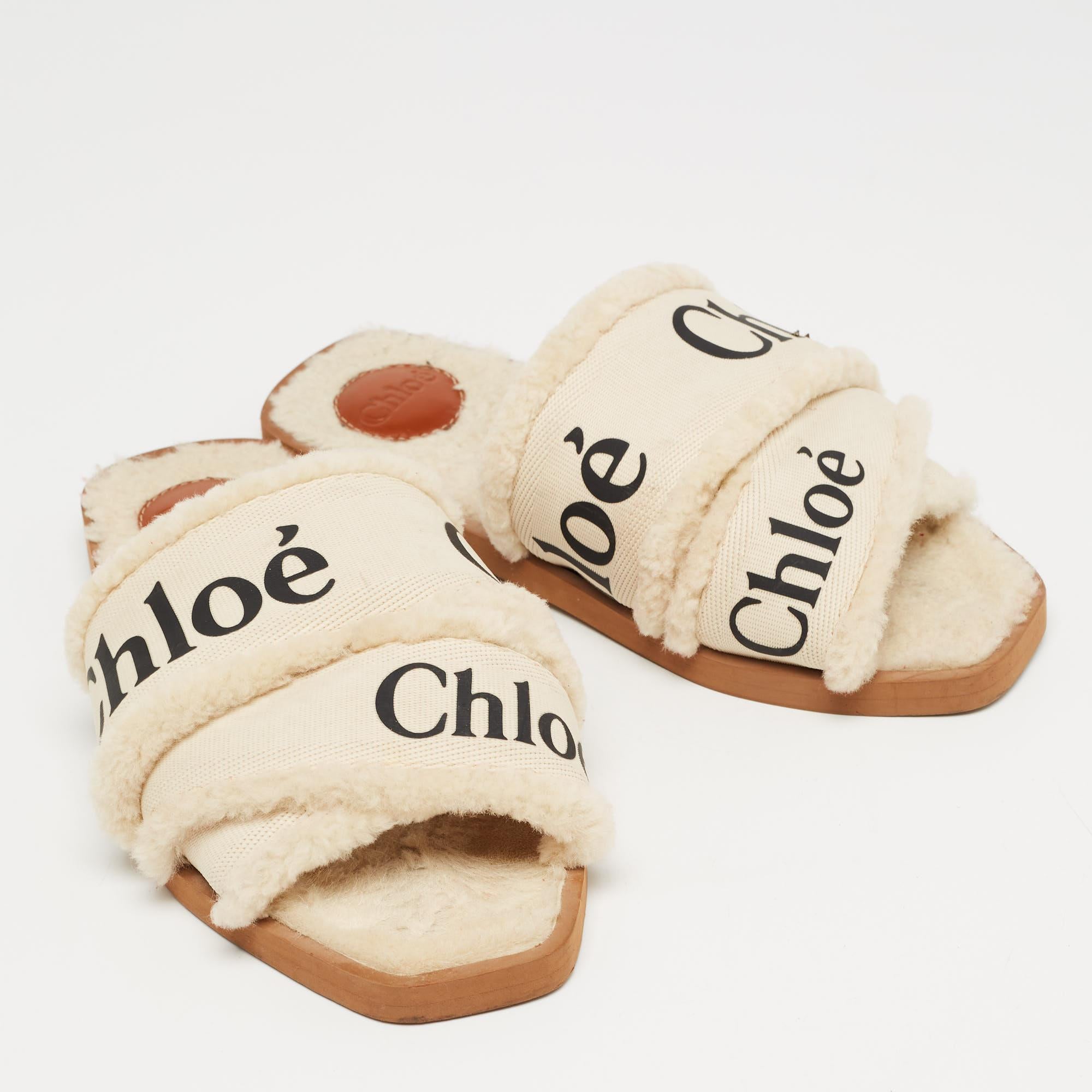 Run errands around the city or enjoy your beach vacay while you look chic wearing these Woody slides from Chloé. They feature logo-printed straps, open toes, and rubber soles.

