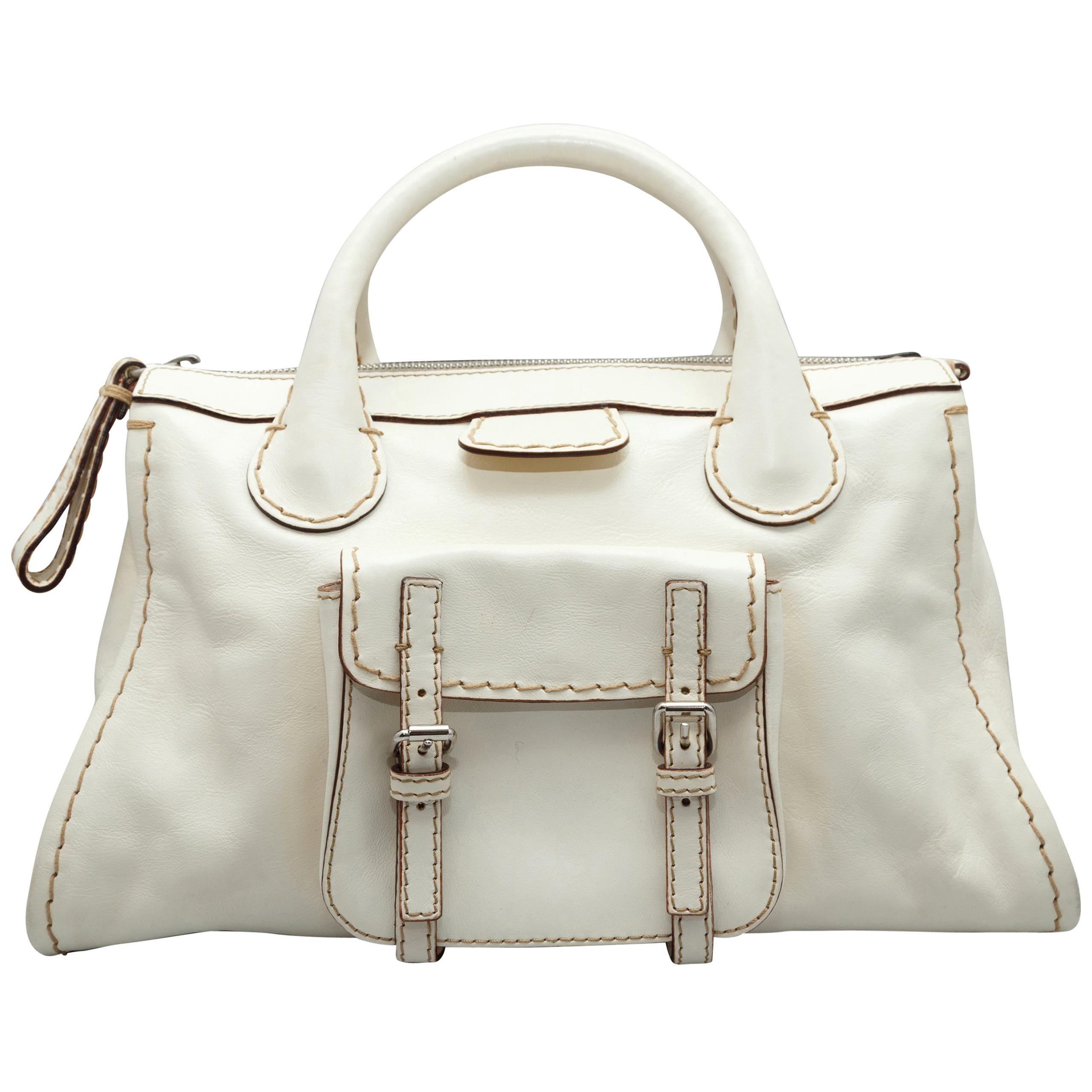 chloe white handbag
