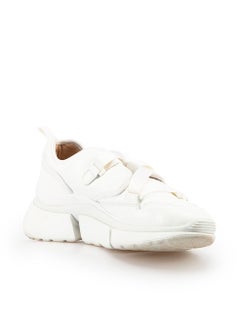 Chloé White Sonnie Slip-on Leather Trainers Size IT 38