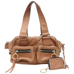Vintage Chloé With Pouch 870032 Brown Leather Satchel