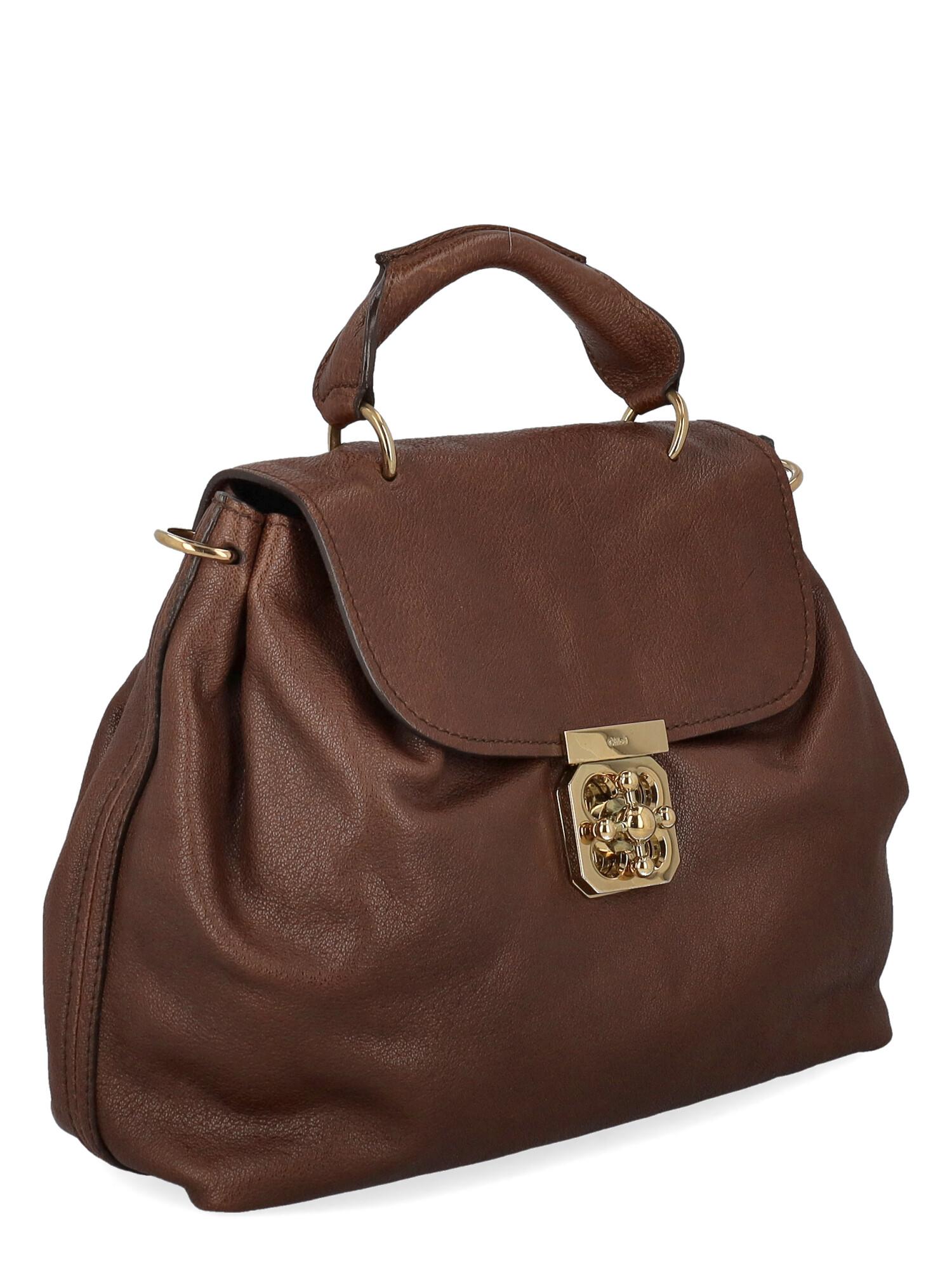 Chloé Women Handbags Brown Leather  In Good Condition For Sale In Milan, IT