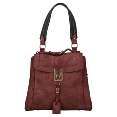 Chloé Women Handbags Purple Leather 