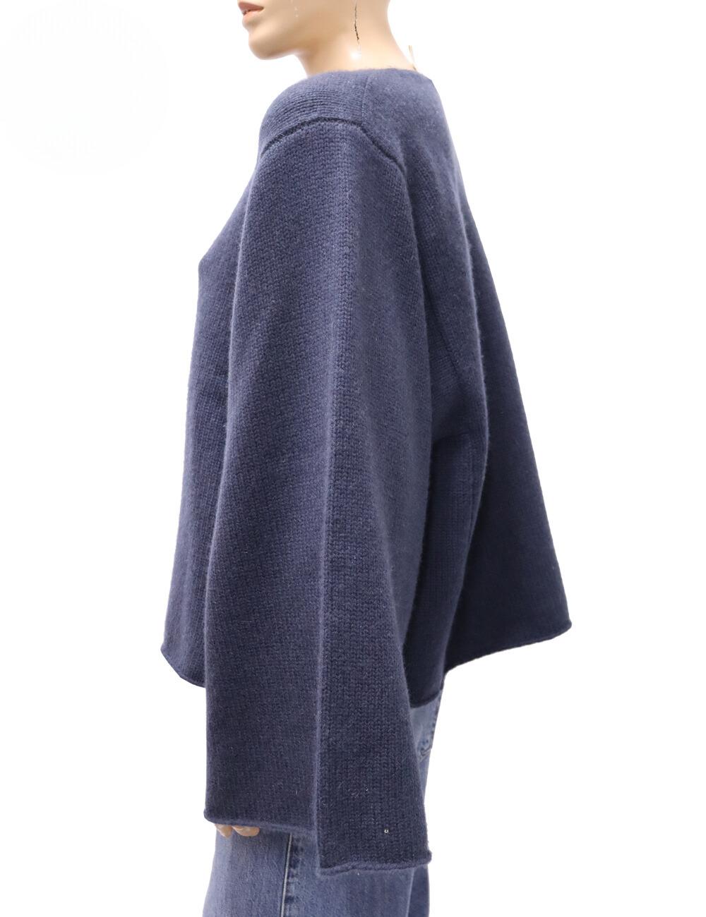 Chloé Women's Blue Wide-sleeve Wool Sweater Size M In Good Condition For Sale In Amman, JO