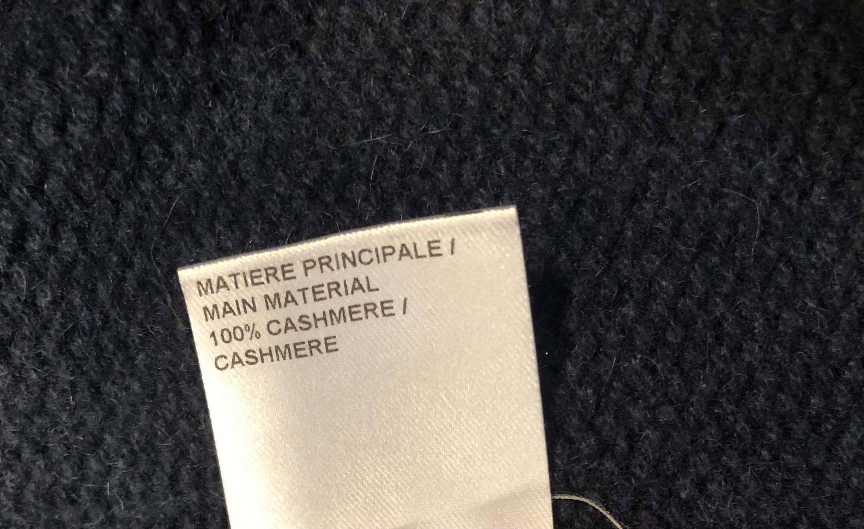 Chloé Damen Pullover mit weiten Ärmeln aus Wolle, blau, Größe M im Angebot 3