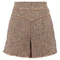 Mini-short en tweed marron pour femme Chloé