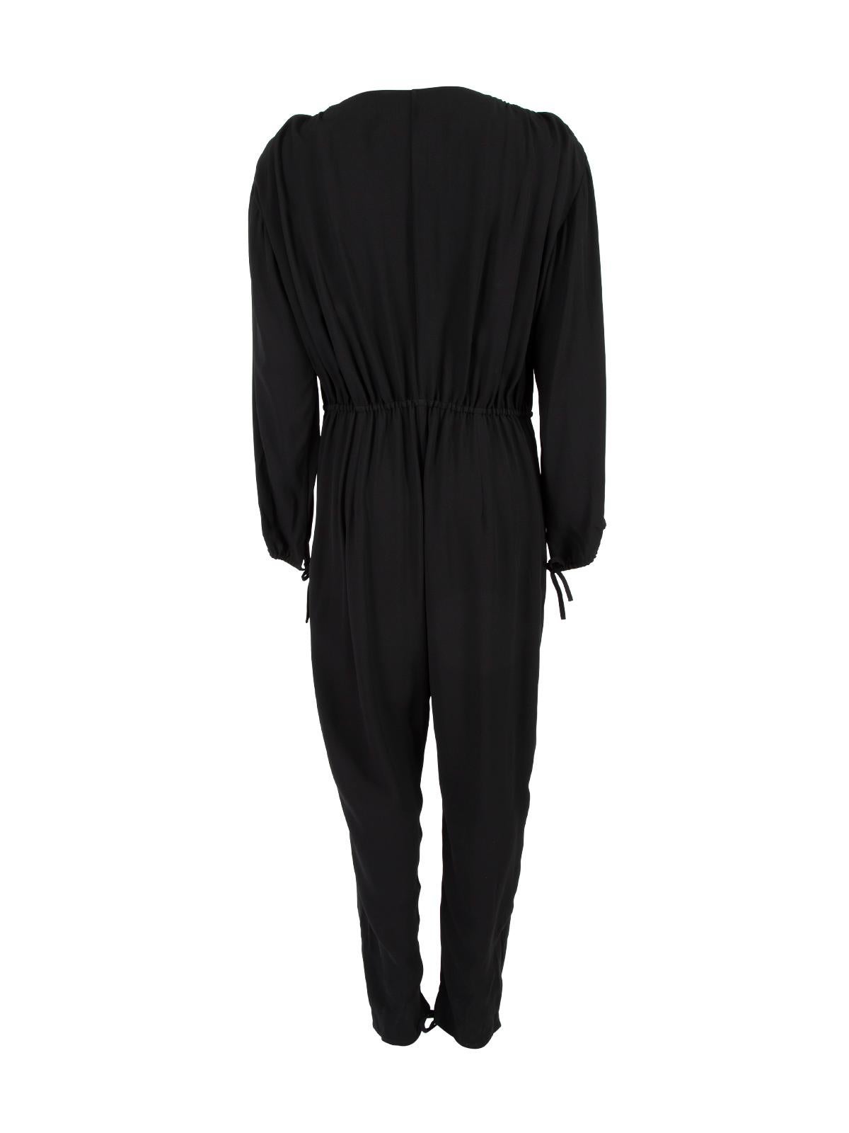 Chloé Women's Drawstring Wrap Jumpsuit V Neck In New Condition In London, GB
