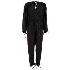 Chloé Women's Drawstring Wrap Jumpsuit V Neck