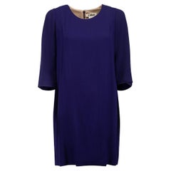 Chloé Women's Purple 3/4 Sleeves Mini Dress