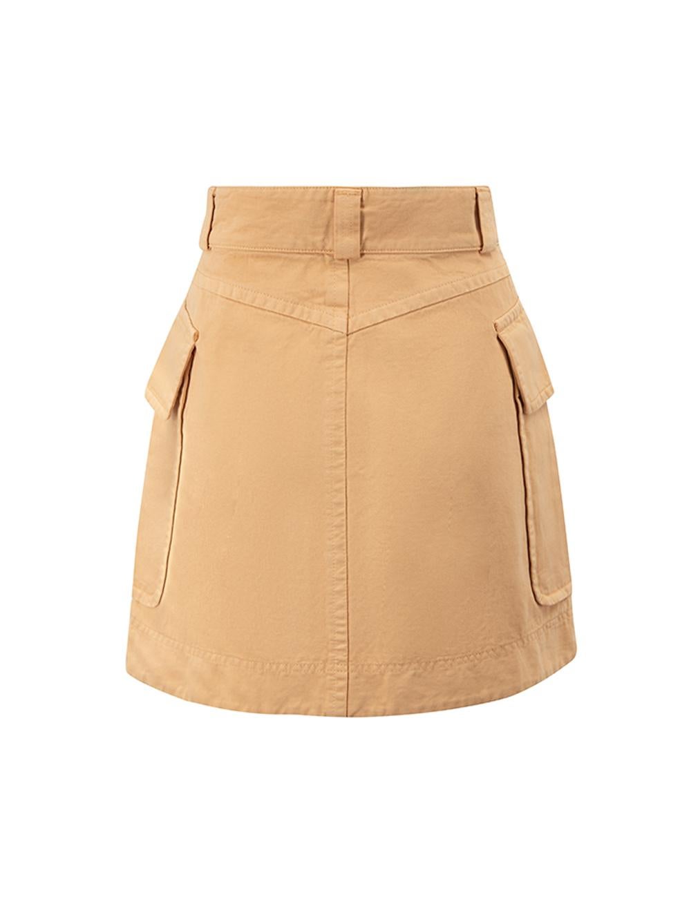 Chloé Women's See By Chloé Beige Mini A-Line Skirt In New Condition In London, GB