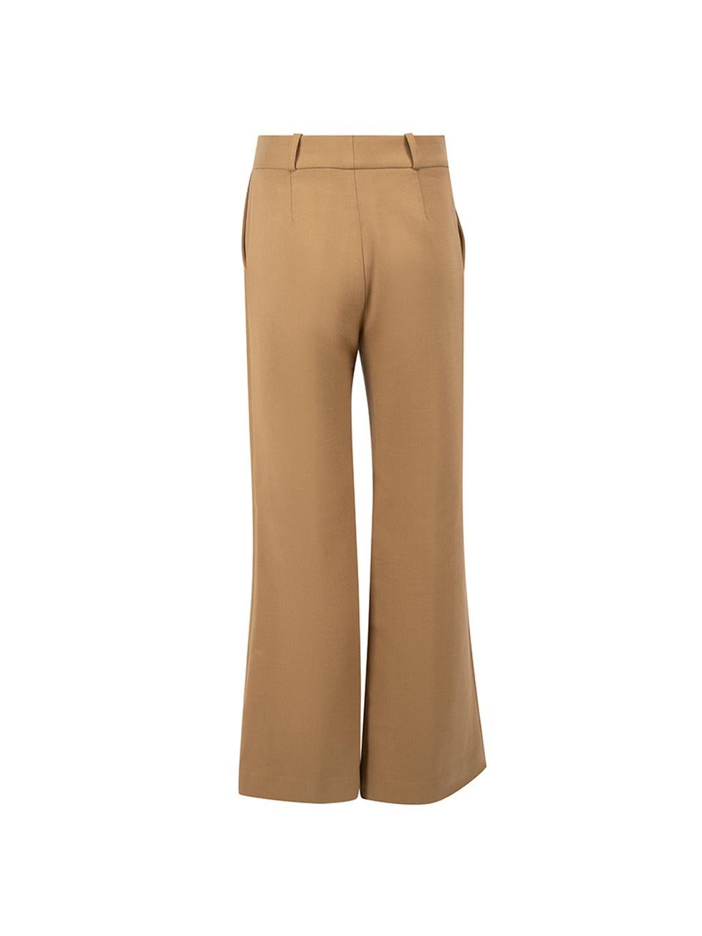 Chloé Women's See by Chloé Brown Wide Leg Trousers In Good Condition In London, GB