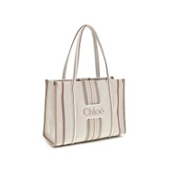 Chloé Woody Loop Shoulder Bag — Beige