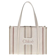 Chloé Woody Loop Shoulder Bag — Beige