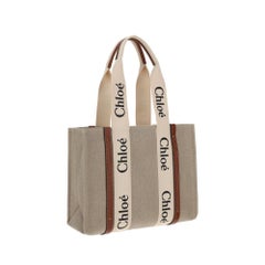 Chloé Woody Shoulder Bag — Beige