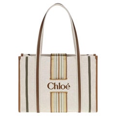 Chloé Woody Tragetasche – Beige
