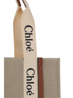 Chloé Woody Tragetasche – Weiß