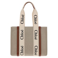 Chloé Woody Tragetasche – Weiß