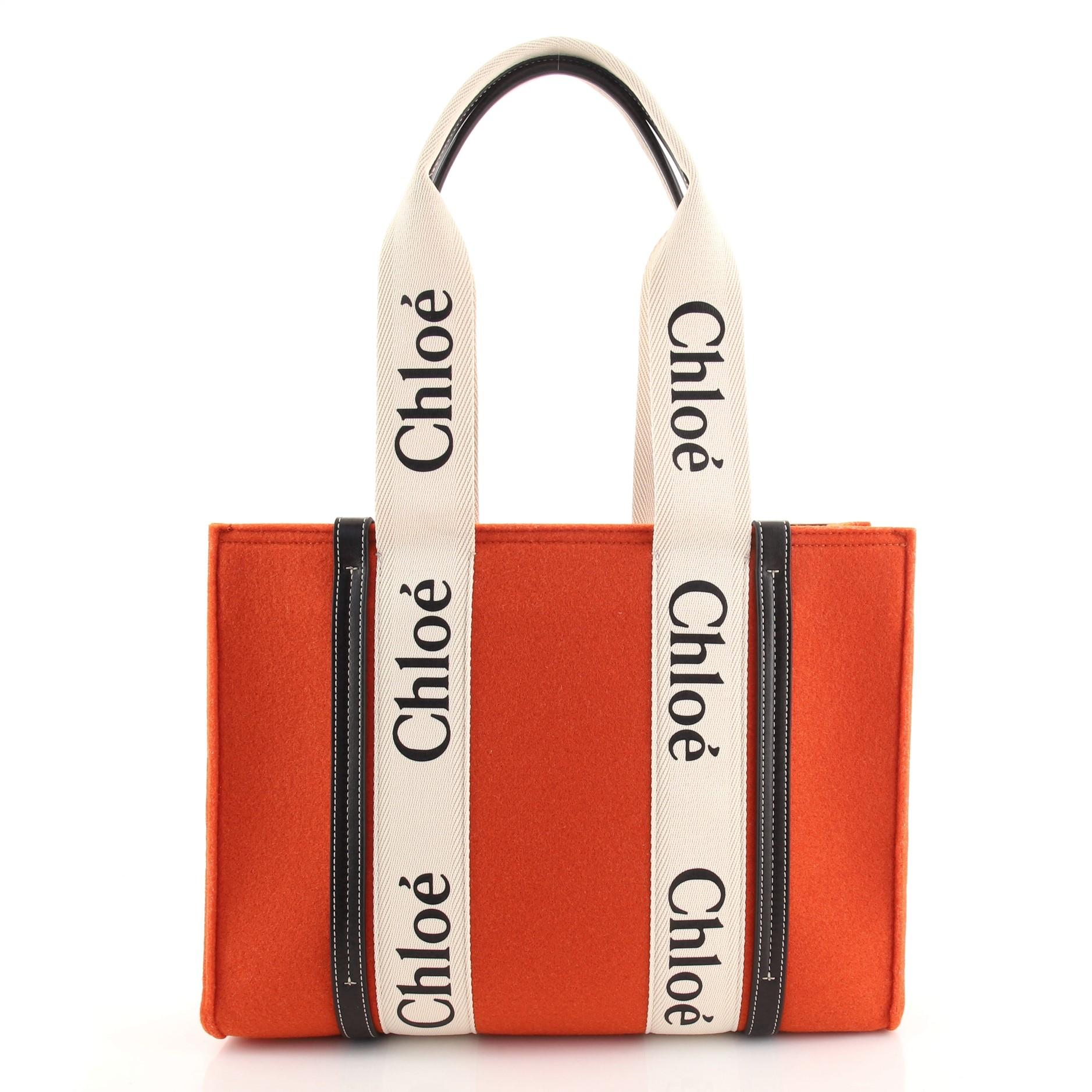 chloe woody tote small