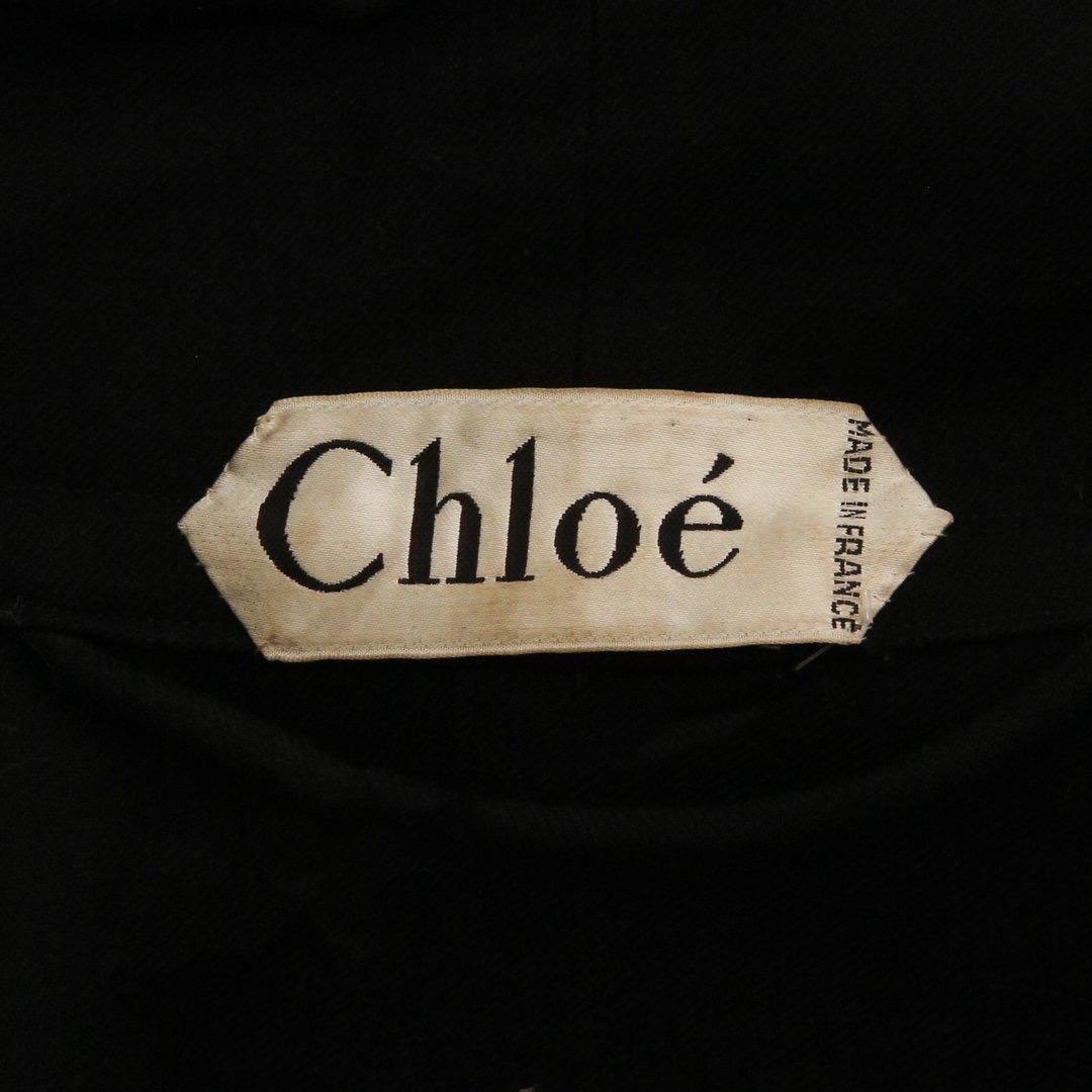 Chloé Wool Twill Cape Circa 1970’s In Good Condition In Los Angeles, CA