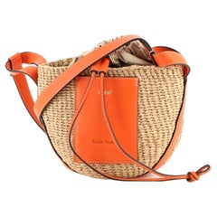 Chloe x Mifuku Basket Bag Raffia with Leather Small