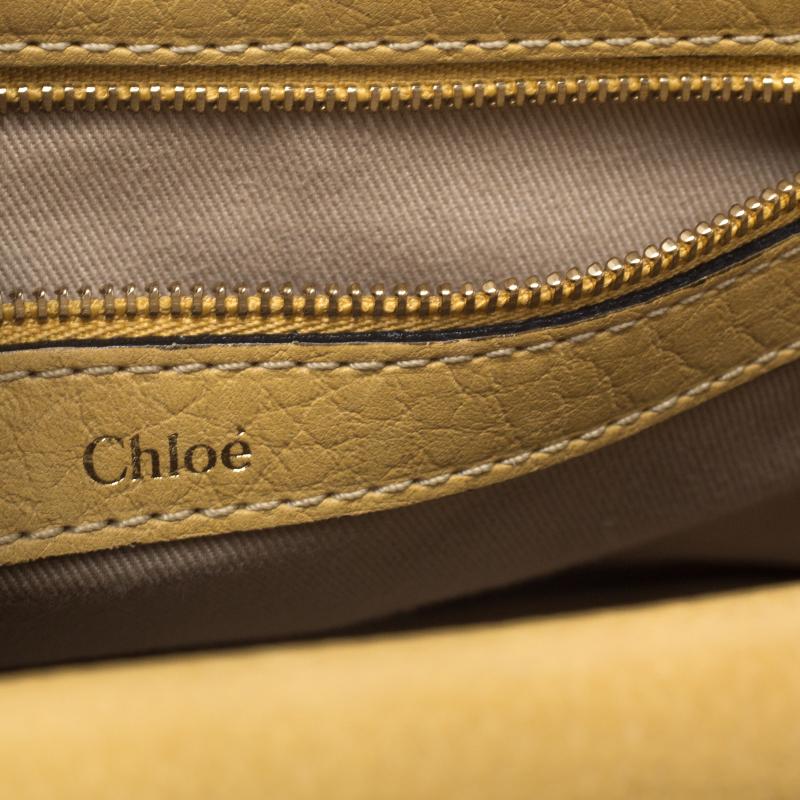 Chloe Yellow Leather Medium Sally Shoulder Bag 5