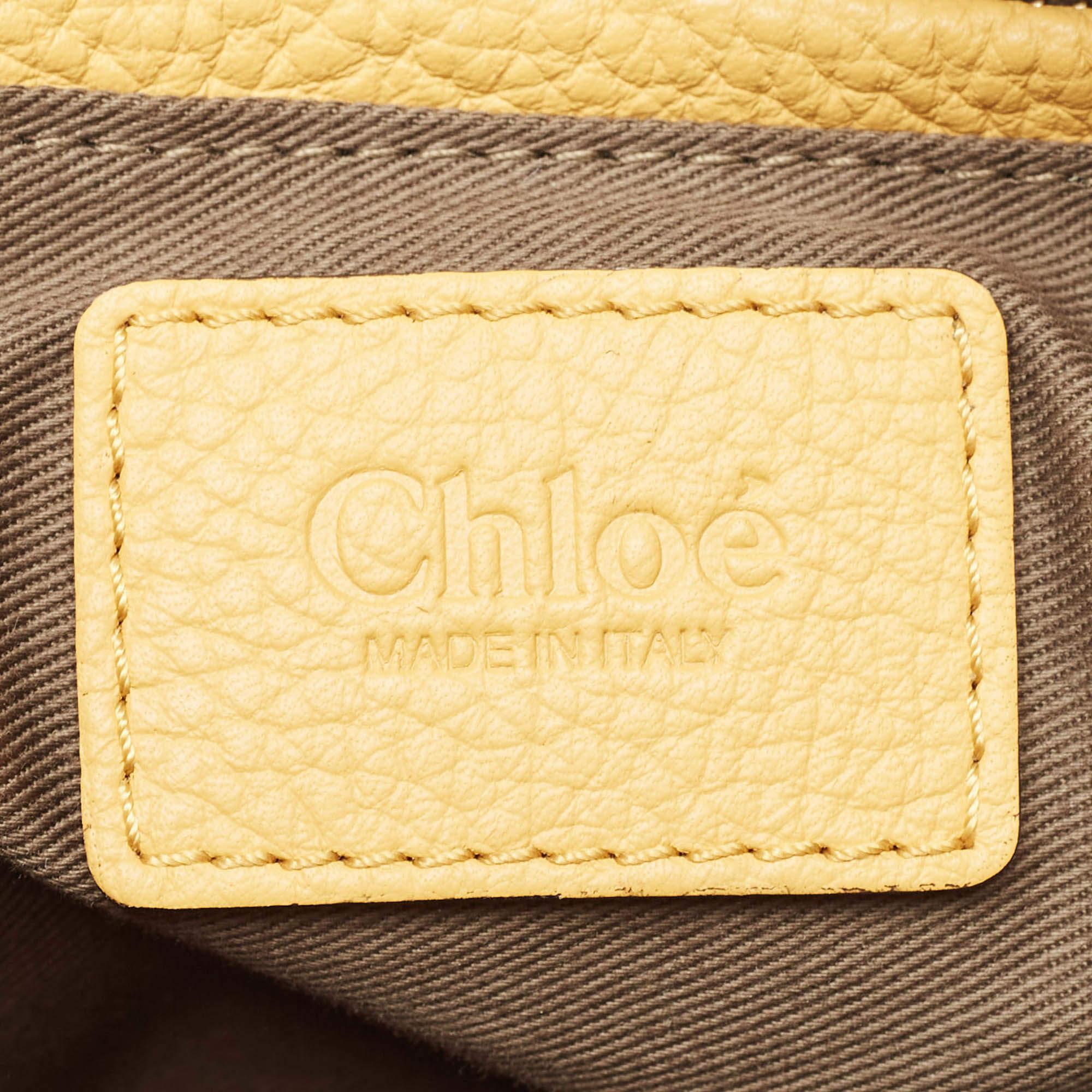 Chloé Yellow Leather Small Marcie Shoulder Bag 5