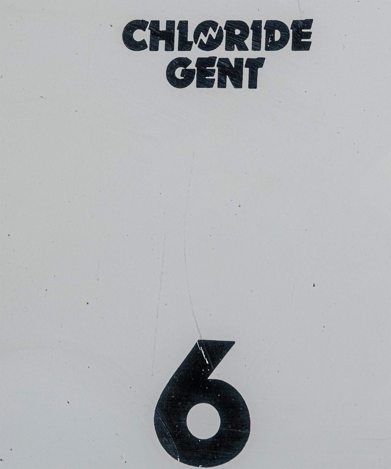 Chloride Gents of Leicester Station Clock, England um 1950 (Englisch) im Angebot