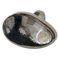 Anillo de plata de cuarzo clorito