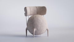 Chaise longue contemporaine Lympho par Taras Zheltyshev
