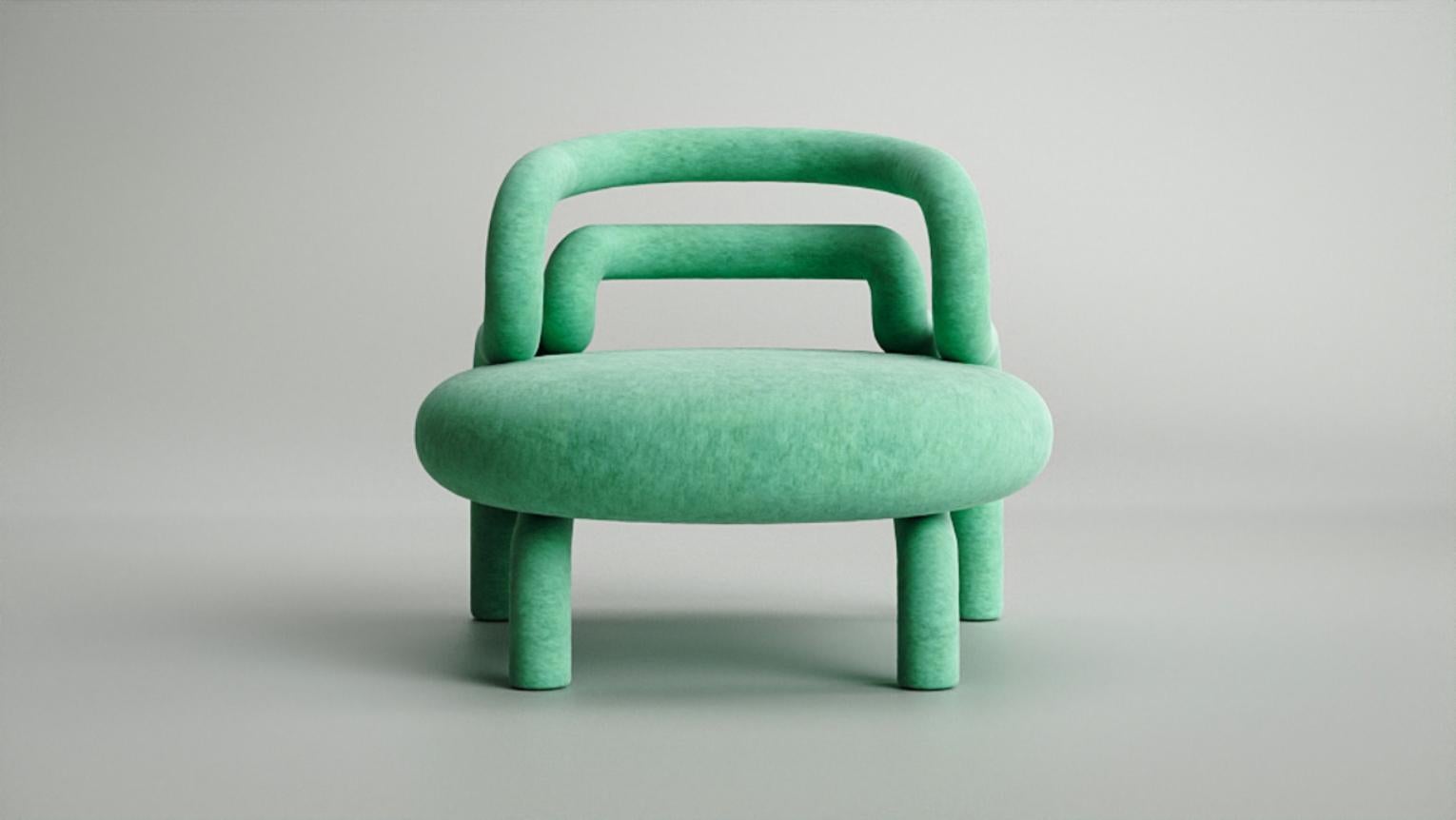 Chloropast contemporary armchair by Taras Zheltyshev
Dimensions: 69 x 78 x 78 cm
69 x 78 x 78 cm

The Chloroplast chair chair is an interior item that recreates one of the most important plant cells in a playful form. Chloroplast performs the