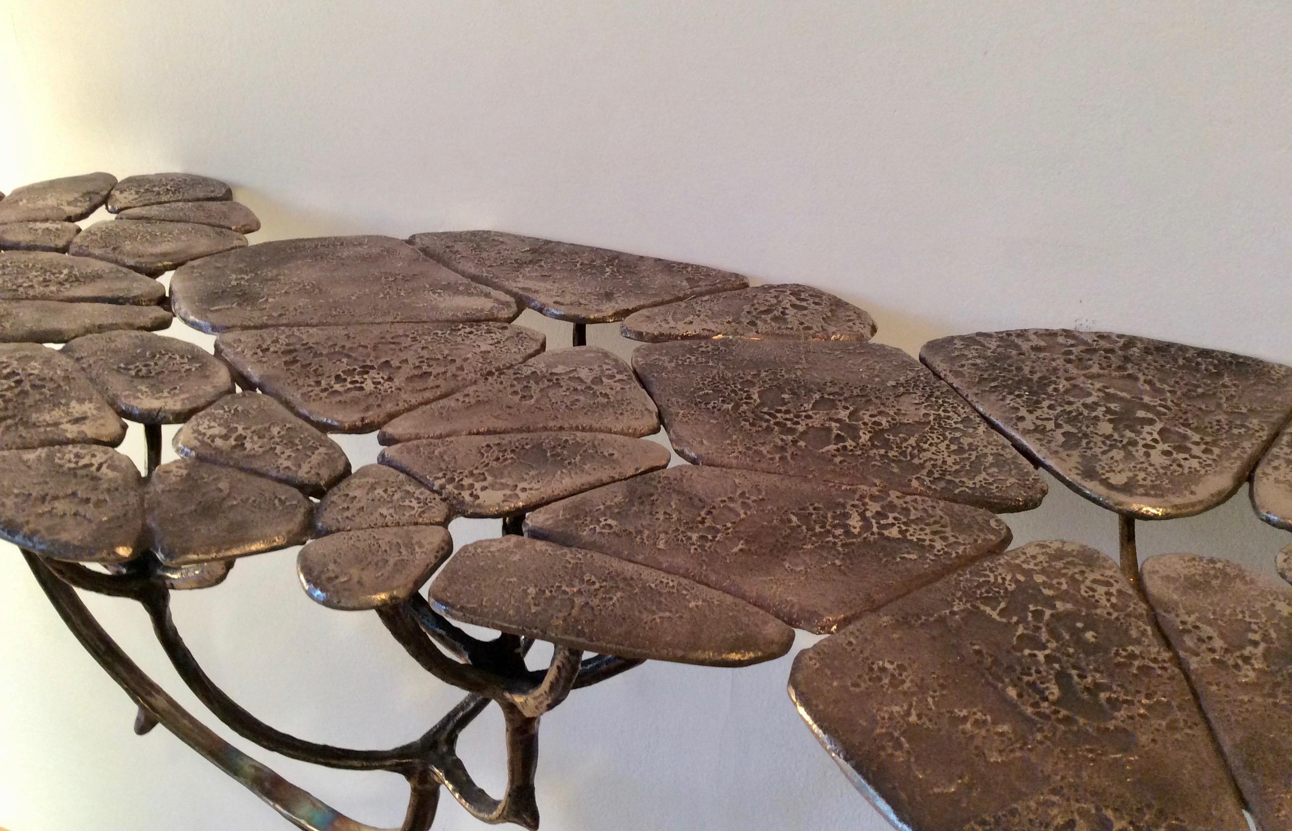 'Chlorophyll' Bronze Console, by Mark Brazier-Jones, 2019 In New Condition In London, GB