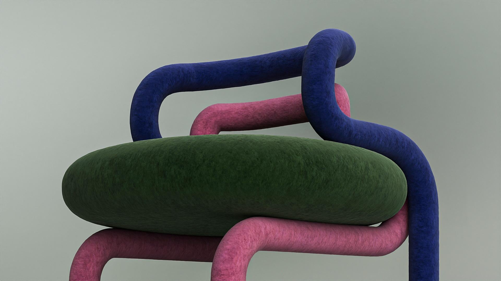 Organic Modern Chloroplast Chair by Taras Yoom For Sale