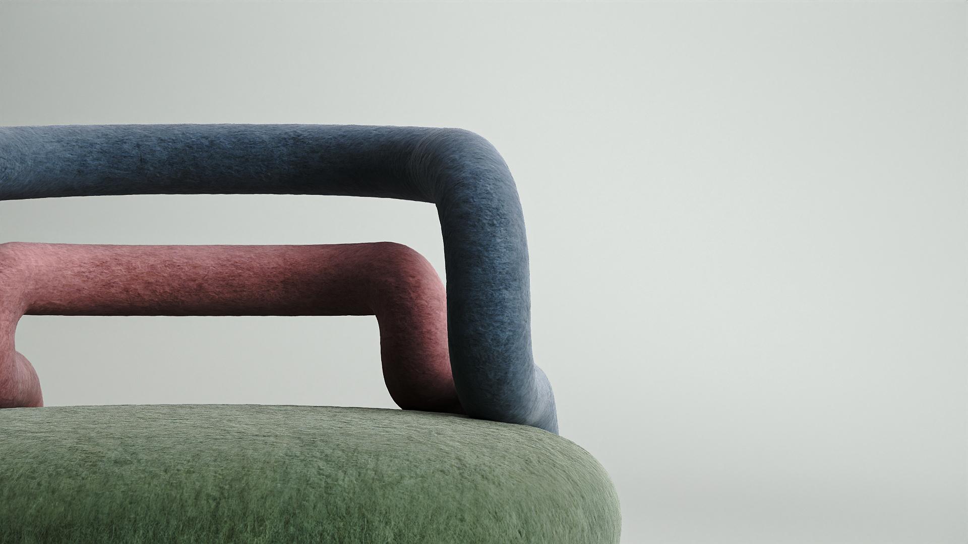Chloroplast Contemporary Armchair by Taras Zheltyshev In New Condition In Geneve, CH