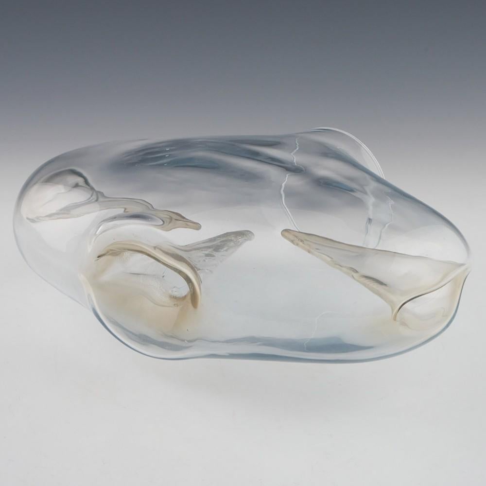 Chlum Blown Colourless Glass Sculpture Designed Pavel Hlava, circa 1980 In Good Condition For Sale In Tunbridge Wells, GB