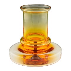Vase en verre grenatlumin conçu par Pavel Hlava, vers 1973