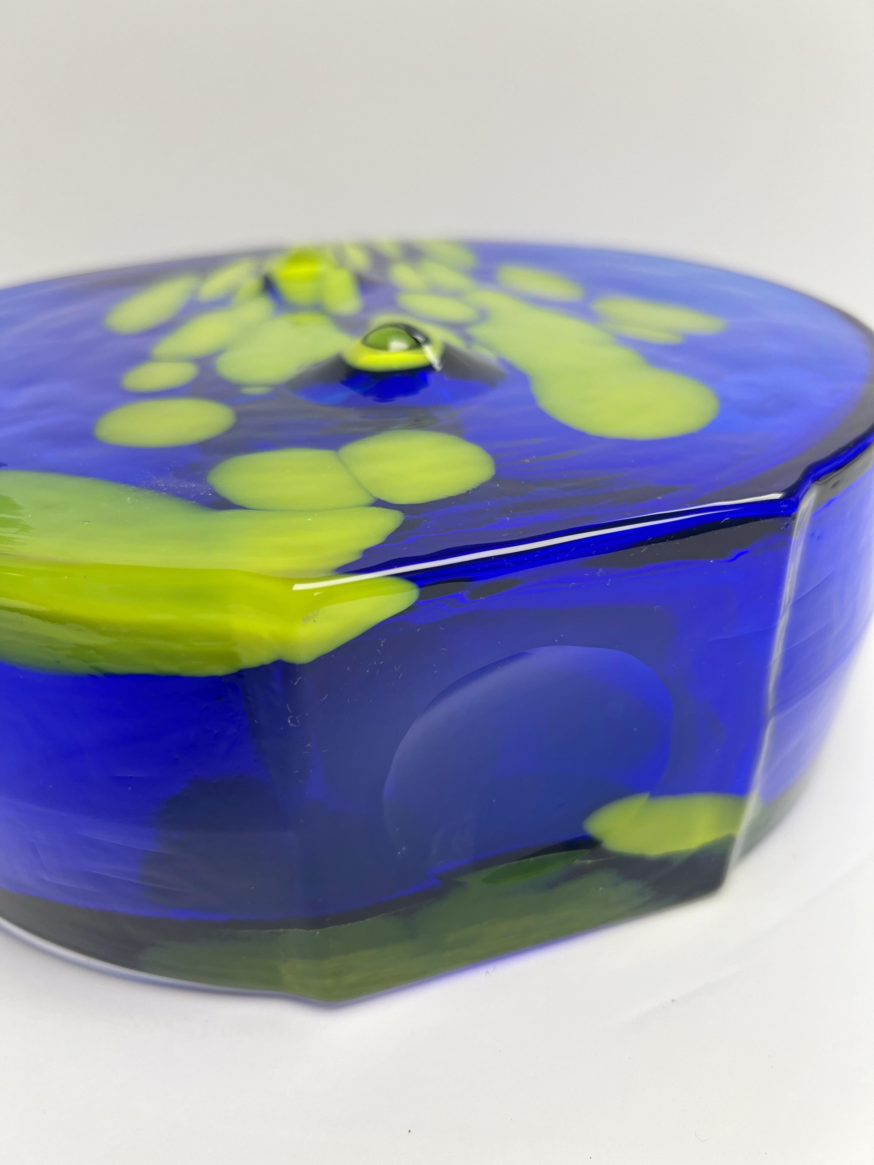 Vase CHLUM U TREBONE bleu et vert de Jan Gabrhel, 1974 en vente 4