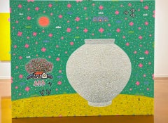 Korean Contemporary Art by Cho Mun-Hyun - Landscape with a Moon Jar