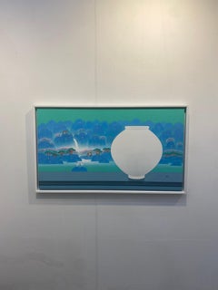 Arte contemporanea coreana di Cho Mun-Hyun - Paesaggio con vaso di luna