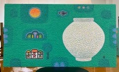 Korean Contemporary Art by Cho Mun-Hyun - Landscape with a Moon Jar