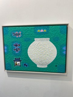 Korean Contemporary Art by Cho Mun-Hyun - Landscape with a Moon Jar