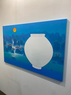 Korean Contemporary Art by Cho Mun-Hyun - Landscape with a Moon Jar
