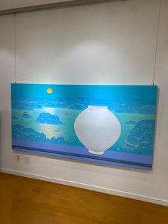 Korean Contemporary Art by Cho Mun-Hyun - Landscape with a Moon Jar