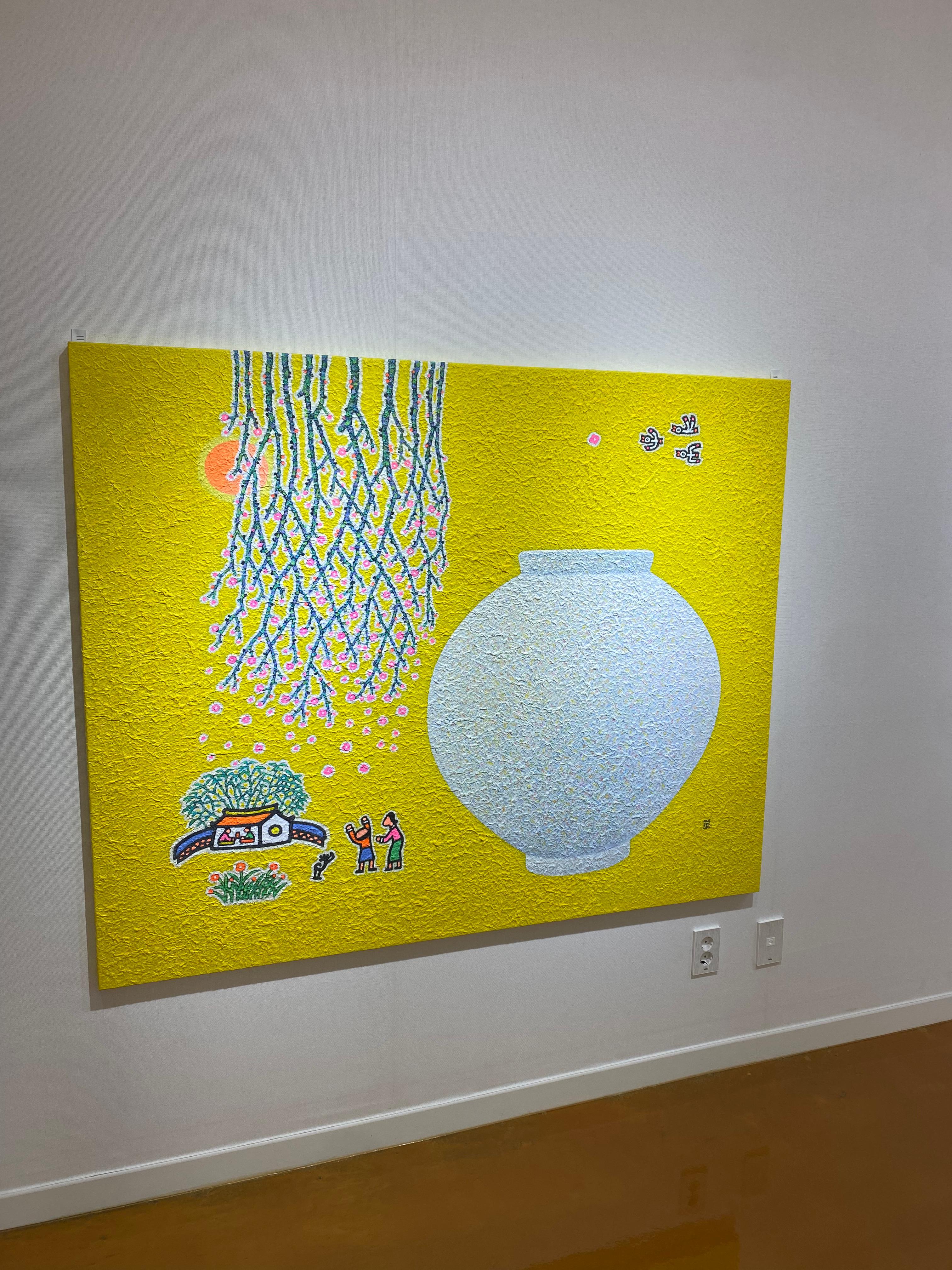 Art contemporain coréen de Cho Mun-Hyun - Paysage avec jarre de lune  en vente 2