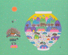 Koreanische zeitgenössische Kunst von Cho Mun-Hyun – Mondgefäß-Coexistence 