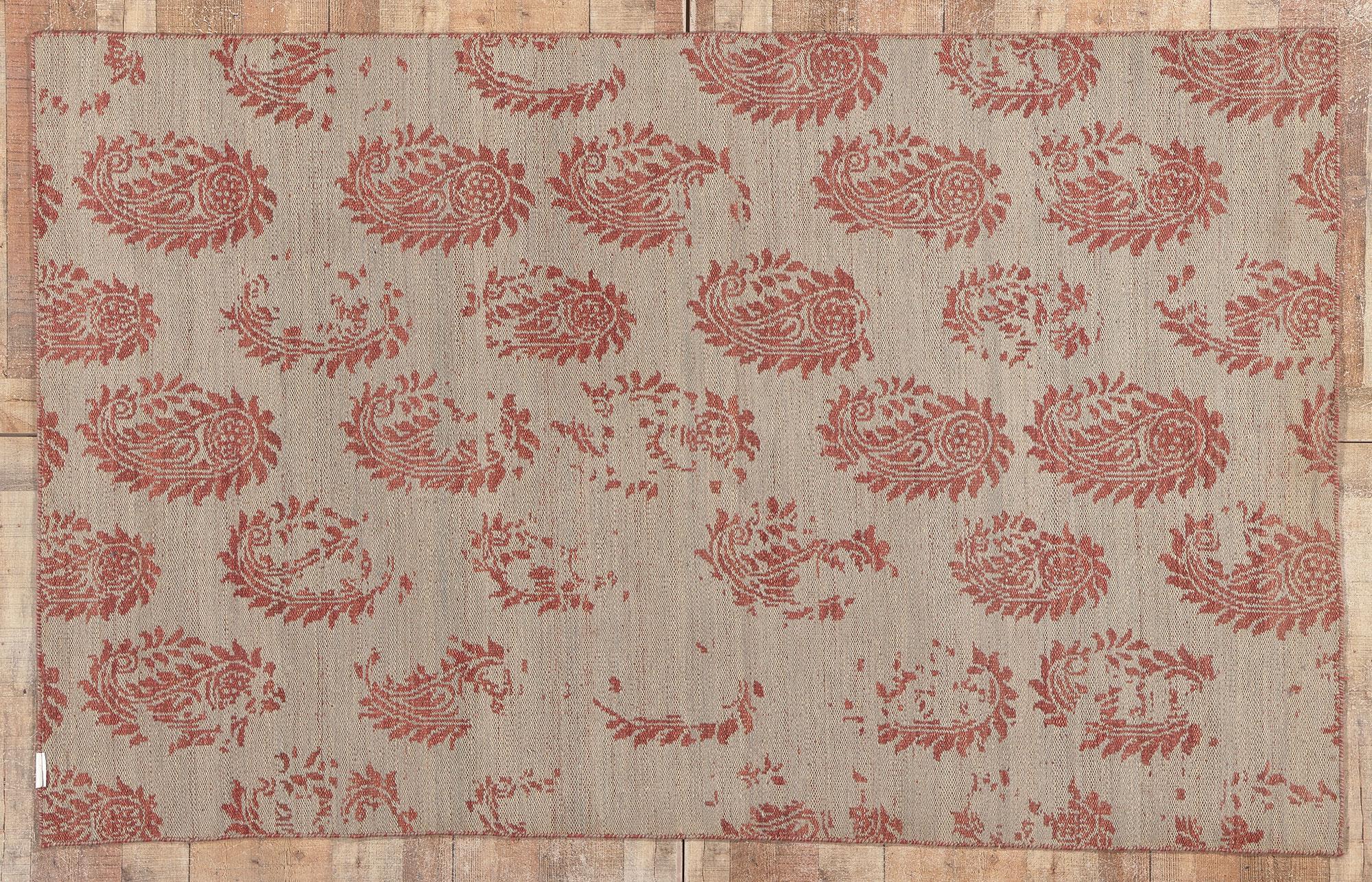 Tappeto moderno reversibile Chobi Peshawar, 05'00 x 08'01 in vendita 8