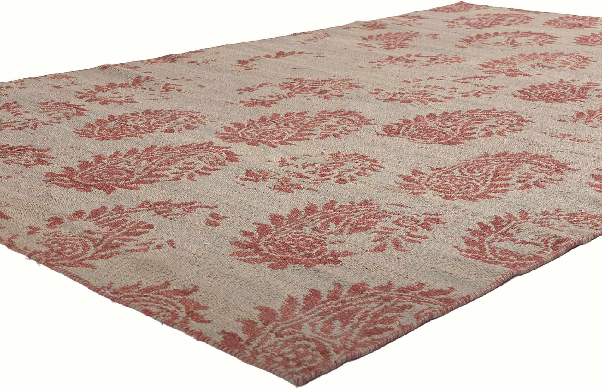 78711 Tappeto Chobi Peshawar Reversible Modern Area Rug, 05'00 x 08'01.
Annodato a mano con meticolosa maestria, questo tappeto in lana al 100% proviene dalla ricca tradizione di Chobi Peshawar in Pakistan. Elegando l'essenza dello stile moderno che