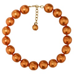 Chocker CHANEL Pearly Baroque Beads Glass Paste